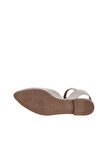 Bueno Shoes Gri Deri Kadın Düz Sandalet 01wa3310