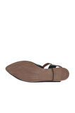 Bueno Shoes Siyah Deri Kadın Düz Sandalet 01wa3310
