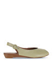 Bueno Shoes Haki Deri Kadın Düz Sandalet 01wa4406