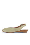 Bueno Shoes Haki Deri Kadın Düz Sandalet 01wa4406