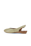 Bueno Shoes Haki Deri Kadın Düz Sandalet 01wa4406