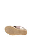 Bueno Shoes Pudra Alf Süet Kadın Dolgu Topuklu Sandalet 01wa4705