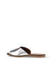 Bueno Shoes Gümüş Deri Kadın Düz Terlik 01wa5701