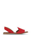Bueno Shoes Kırmızı Alf Süet Kadın Düz Sandalet 01wa5711