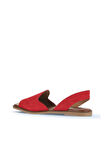Bueno Shoes Kırmızı Alf Süet Kadın Düz Sandalet 01wa5711