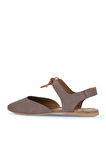 Bueno Shoes Gri Koyu Alf Süet Kadın Düz Sandalet 01wa5807