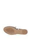 Bueno Shoes Gri Koyu Alf Süet Kadın Düz Sandalet 01wa5807