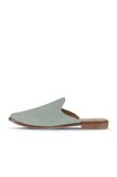 Bueno Shoes Yeşil Açık Alf Süet Kadın Düz Terlik 01wa7006