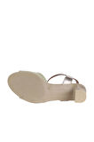 Bueno Shoes Haki Deri Kadın Topuklu Sandalet 01wa8000