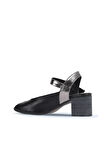 Bueno Shoes Siyah Multi Deri Kadın Topuklu Sandalet 01wa2811