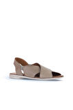 Bueno Shoes Gümüş Deri Kadın Düz Sandalet 01wa3009