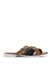 Bueno Shoes Taba Multi Alf Süet Kadın Düz Terlik 01wa3019