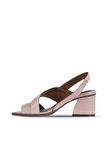 Bueno Shoes Gül Kurusu Deri Kadın Topuklu Sandalet 01wa3502