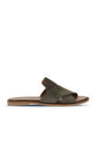 Bueno Shoes Haki Alf Süet Kadın Düz Terlik 01wa5710