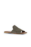 Bueno Shoes Haki Alf Süet Kadın Düz Terlik 01wa5710