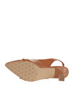 Bueno Shoes Taba Koyu Deri Kadın Topuklu Ayakkabı 01wa1306