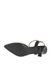 Bueno Shoes Siyah Deri Kadın Topuklu Ayakkabı 01wa1403