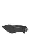 Bueno Shoes Siyah Deri Kadın Topuklu Ayakkabı 01wa1305