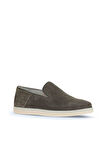 Bueno Shoes Haki Süet Baskılı Erkek Loafer 07ma21884000