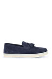 Bueno Shoes Lacivert Süet Erkek Loafer 07ma22372026