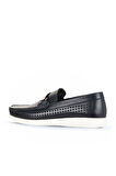 Bueno Shoes Lacivert Deri Erkek Loafer 21ma84