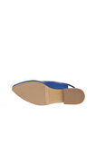 Bueno Shoes Mavi Koyu Deri Kadın Düz Sandalet 01wa0303