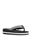 Bueno Shoes Siyah Beyaz Eva Kadın Parmak Arası Terlik 26wt202350