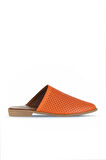 Bueno Shoes Turuncu Deri Kadın Düz Terlik 01wa9200