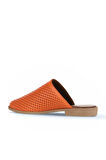 Bueno Shoes Turuncu Deri Kadın Düz Terlik 01wa9200
