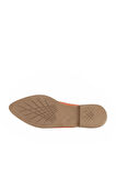 Bueno Shoes Turuncu Deri Kadın Düz Terlik 01wa9200