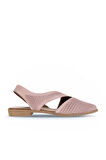 Bueno Shoes Gül Kurusu Deri Kadın Düz Sandalet 01wa9202