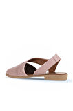 Bueno Shoes Gül Kurusu Deri Kadın Düz Sandalet 01wa9202
