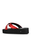 Bueno Shoes Kırmızı Sedef-sipahi Kadın Dolgu Topuklu Terlik 26wt230164