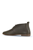 Bueno Shoes Haki Deri Kadın Düz Bot 01wd3500