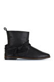 Bueno Shoes Siyah Deri Kadın Düz Bot 01wd3509