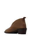 Bueno Shoes Kahverengi Deri Kadın Topuklu Bot 01wd4004