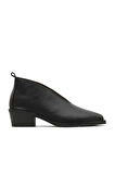 Bueno Shoes Siyah Deri Kadın Topuklu Bot 01wd4004