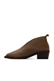Bueno Shoes Kahverengi Deri Kadın Topuklu Bot 01wd4004