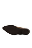 Bueno Shoes Kahverengi Deri Kadın Topuklu Bot 01wd4004