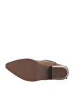 Bueno Shoes Kahverengi Nubuk Kadın Topuklu Bot 01wd4006