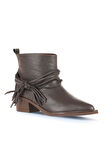 Bueno Shoes Kahverengi Deri Kadın Topuklu Bot 01wd4007
