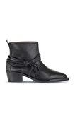 Bueno Shoes Siyah Deri Kadın Topuklu Bot 01wd4007