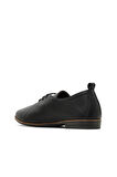 Bueno Shoes Siyah Deri Kadın Günlük Ayakkabı 01wd3706