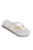 Beyaz Havaianas Havaianas Metal Logolu Kadın Terlik