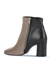 Bueno Shoes Gri Multi Deri Kadın Topuklu Bot 01wd1001