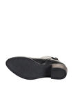Bueno Shoes Siyah Deri Kadın Topuklu Bot 01wd1100