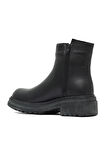Bueno Shoes Siyah Deri Kadın Düz Bot 01wd2108
