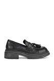 Bueno Shoes Siyah Deri Kadın Klasik Ayakkabı 01wd2109
