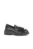 Bueno Shoes Siyah Deri Kadın Klasik Ayakkabı 01wd2109