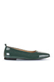 Bueno Shoes Yeşil Rugan Deri Kadın Babet 01wd1301